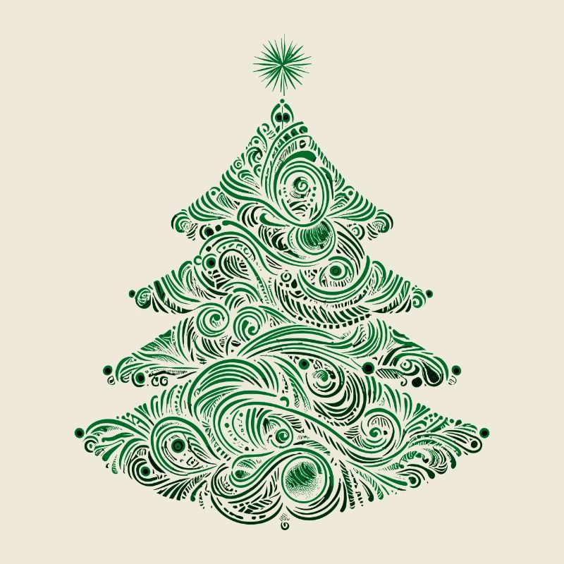 Stilisierter Weihnachtsbaum