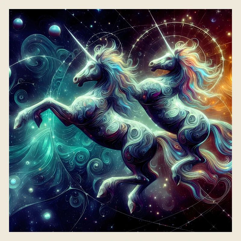 Doppel Einhorn Dystopisch