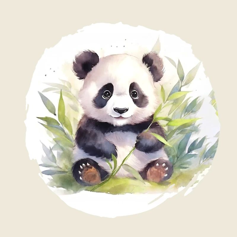 Aquarell Pandabär
