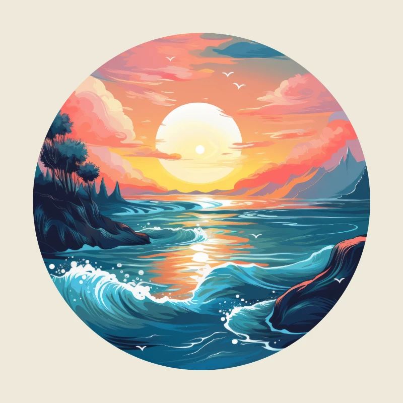 Sea sunset