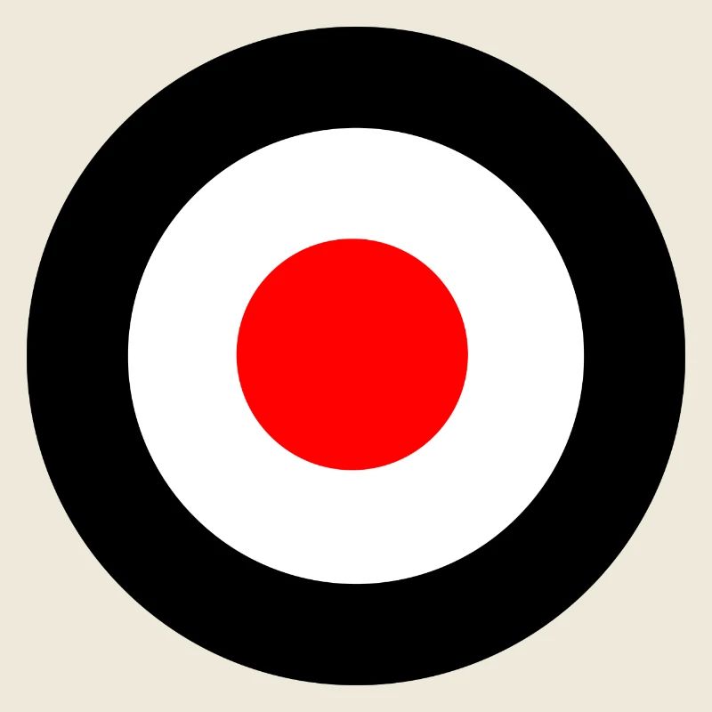 Mod cible cocarde noir rouge