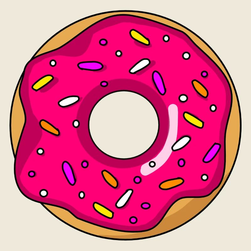 donut pink mit streusel
