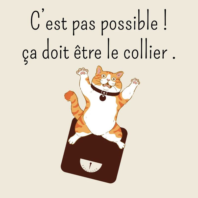 Ça doit être mon collier -humour perte de poids