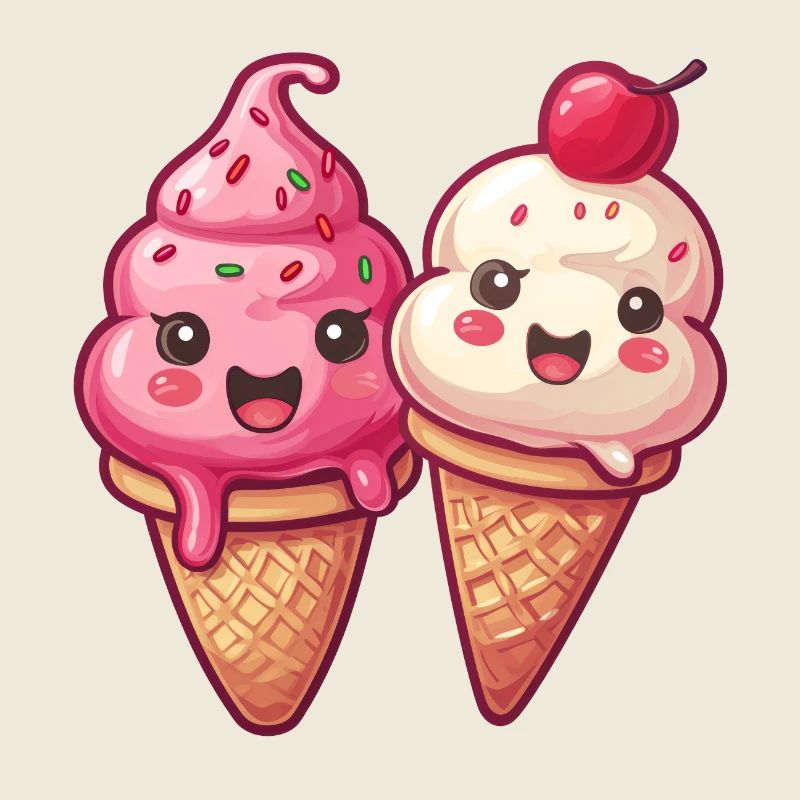 Smiling Ice Cream Creation