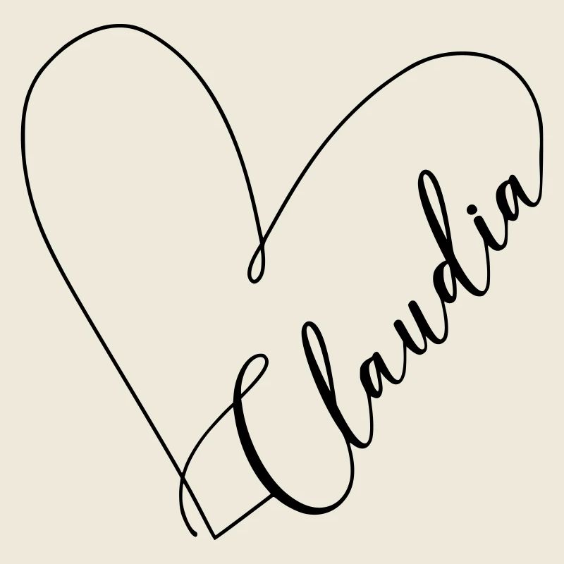 Claudia Nom Ligne de coeur