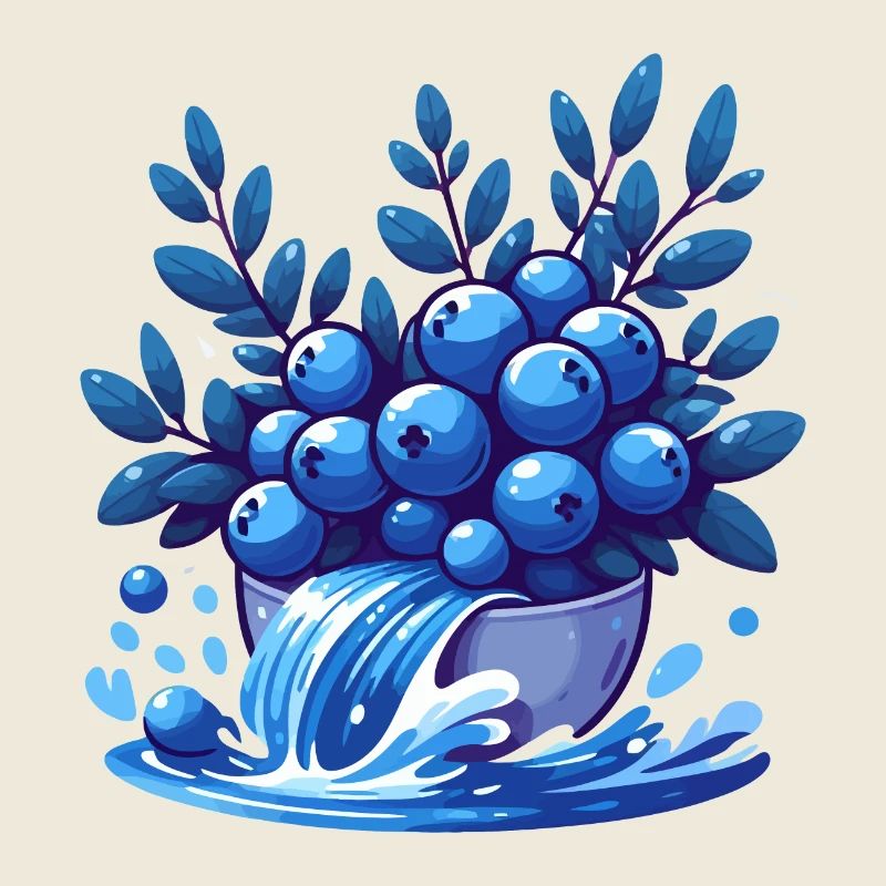 Blueberries Wave Energy Bowl
