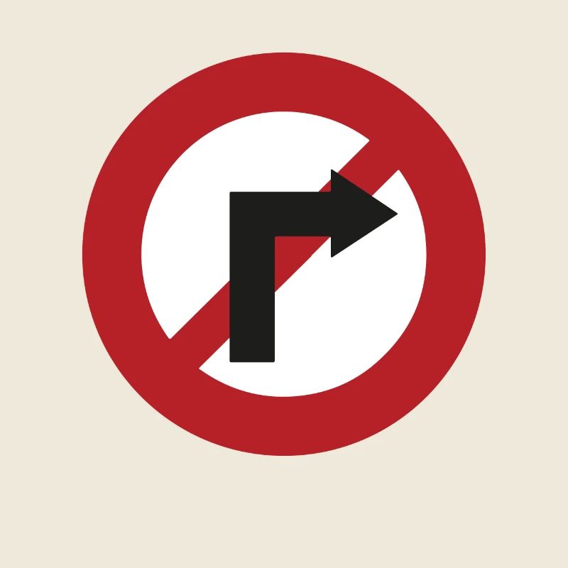 Rechtsabbiegen Schild Gegen Rechts Demo