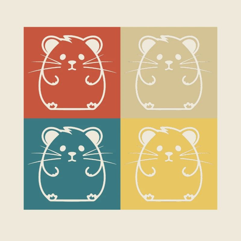 Retro Vintage Hamster