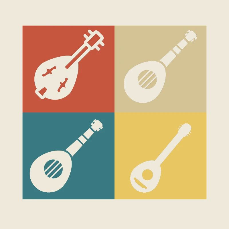 Retro Vintage Mandolin