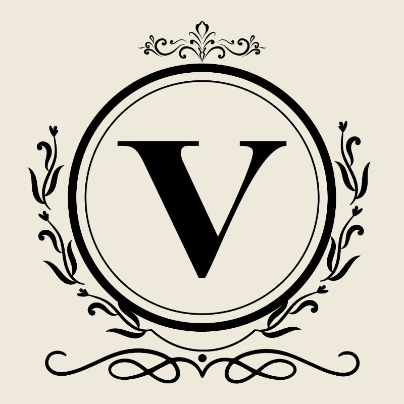 lettre V décoration