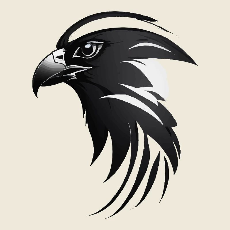 Aigle Oiseau de proie tête
