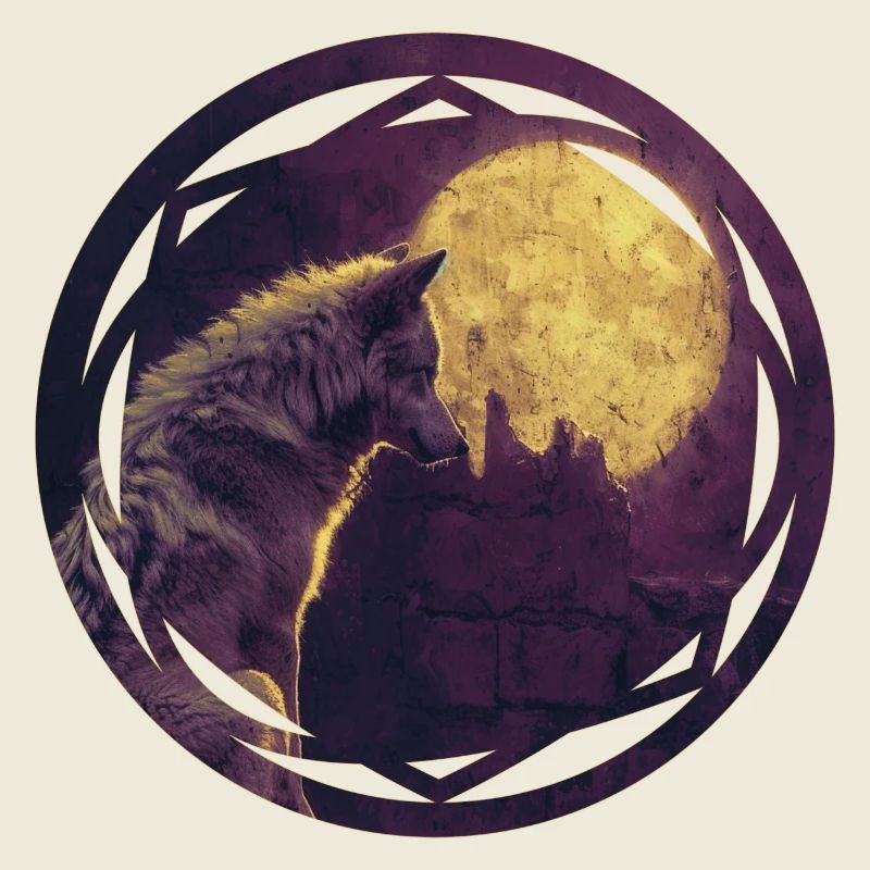 Wolf and the Celtic Moon