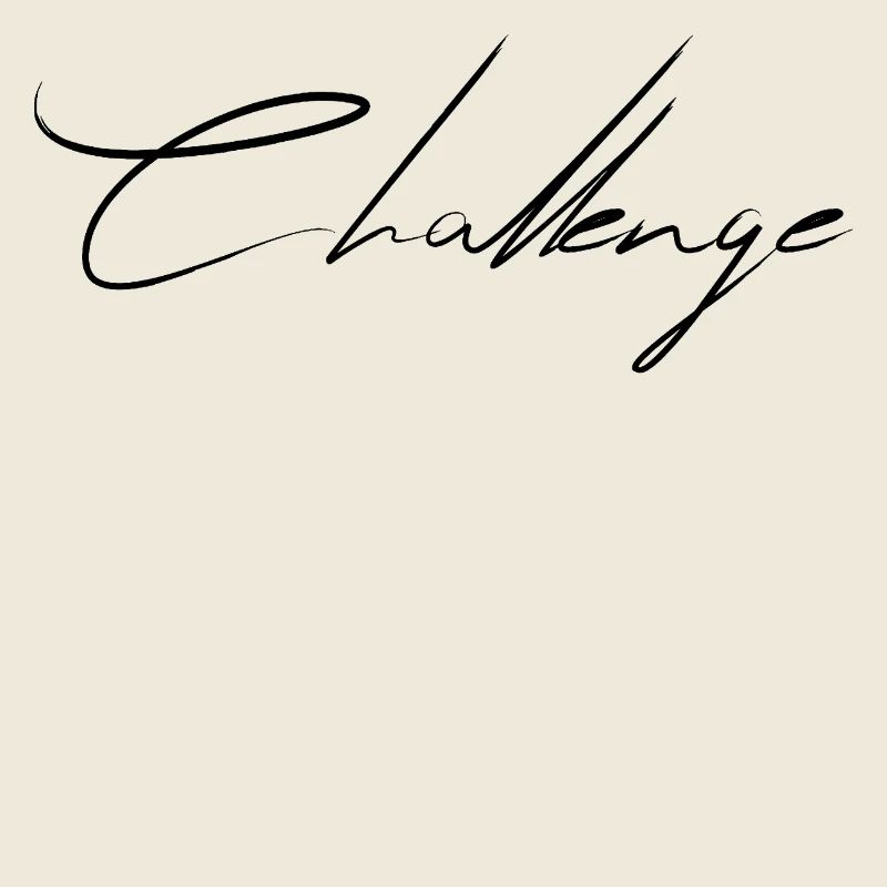 Signature With Challenge Writing