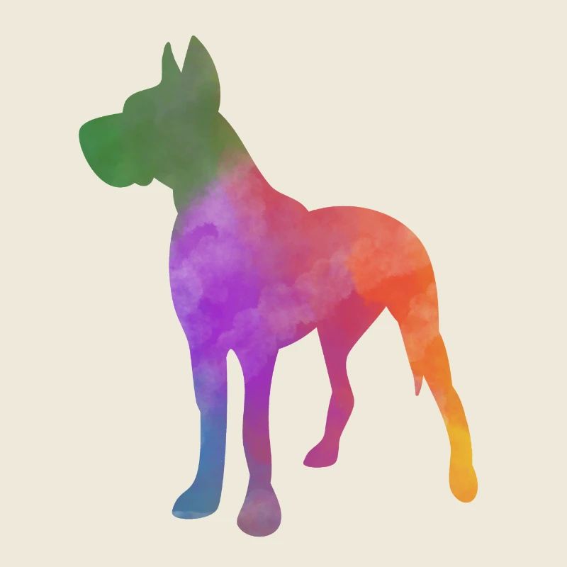 DEUTSCHE DOGGE BUNTER REGENBOGEN