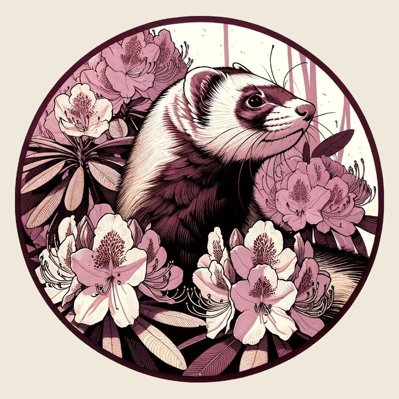 Rhododendron-Frettchen