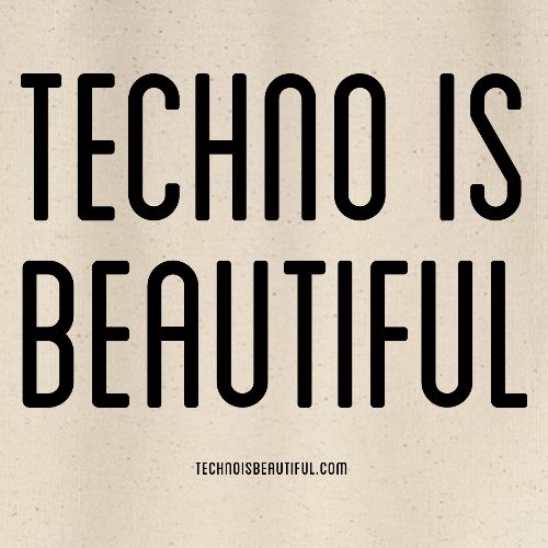 Techno is Beautiful - Stanley/Stella recycelter Gym Bag