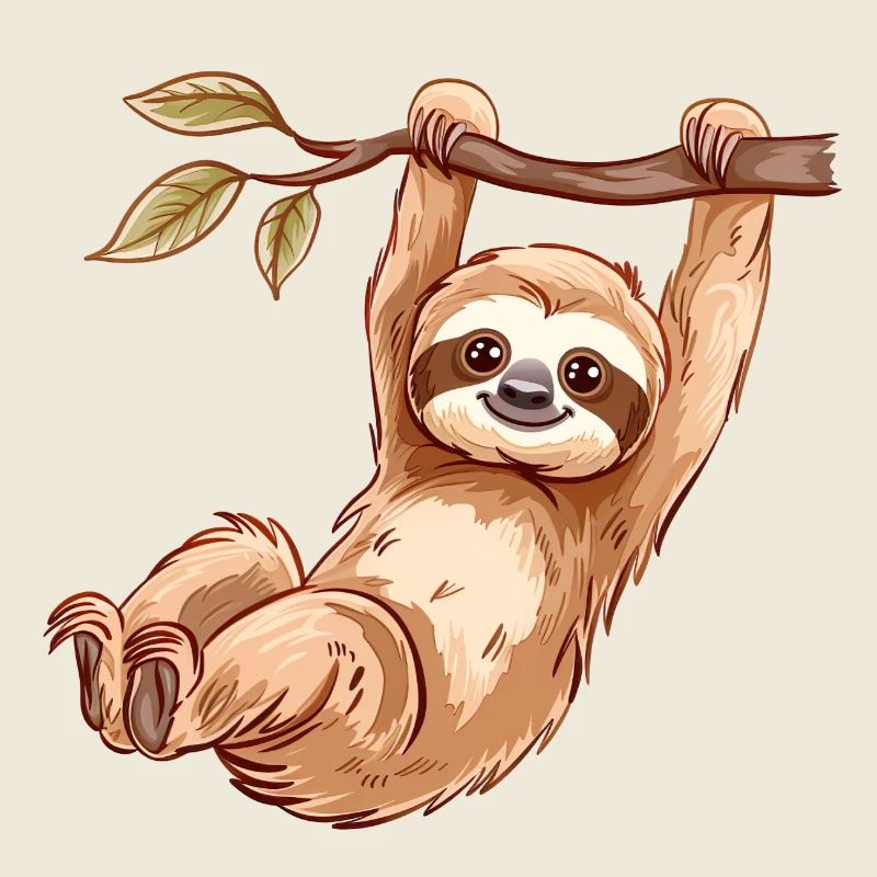 The Funny Sloth Not Lazy