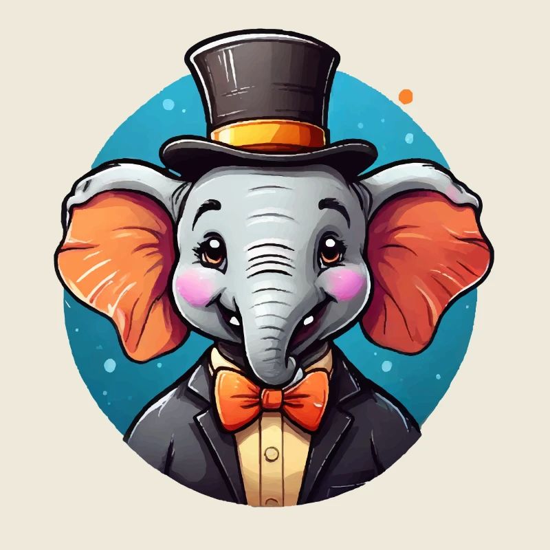 Funny Comic Elephant