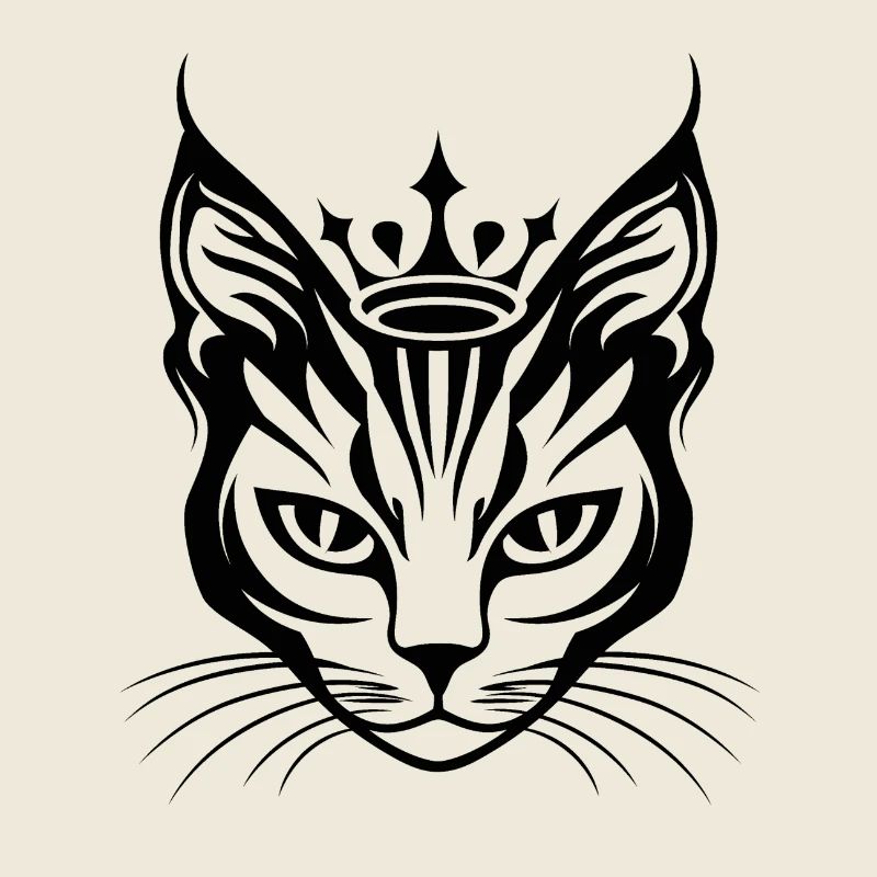 Chat avec une très petite couronne