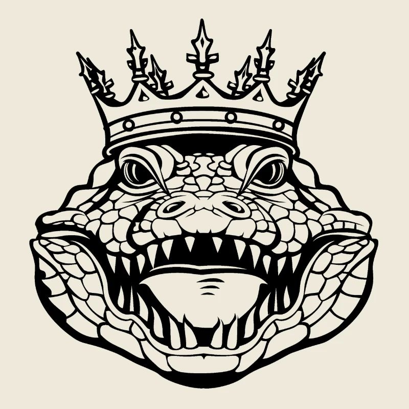 Majestic crocodile illusion