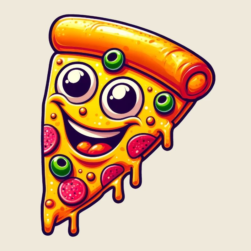 Happy Pizza Face