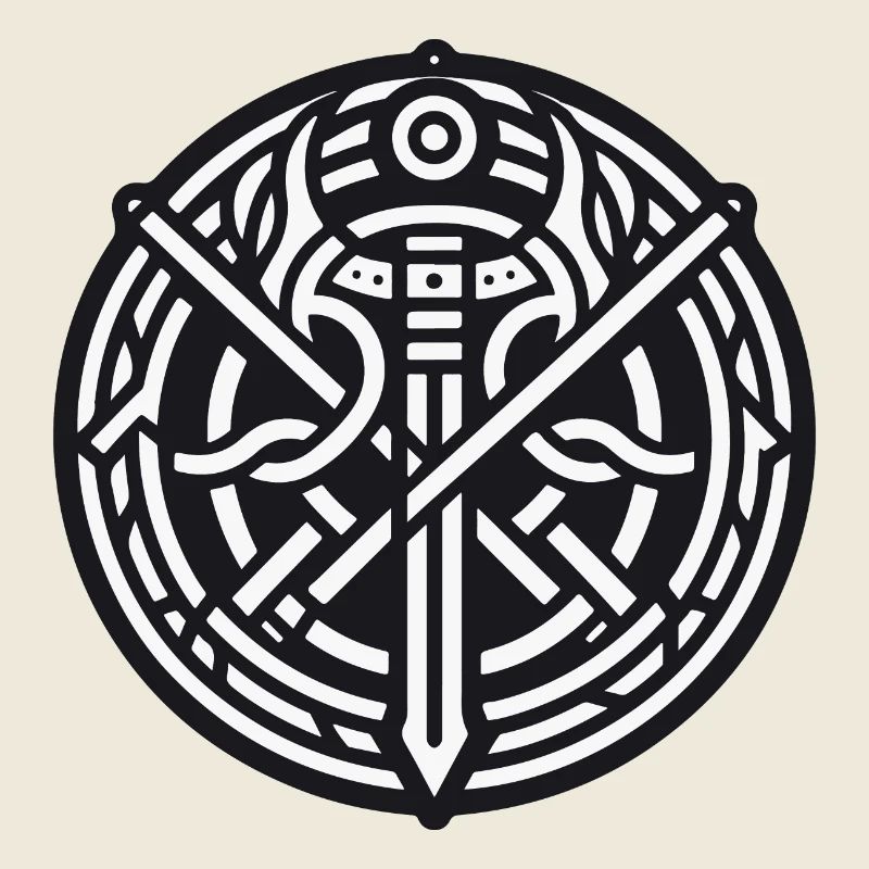 Alte Wikingersymbole Keltisch-Gälisch Version 5