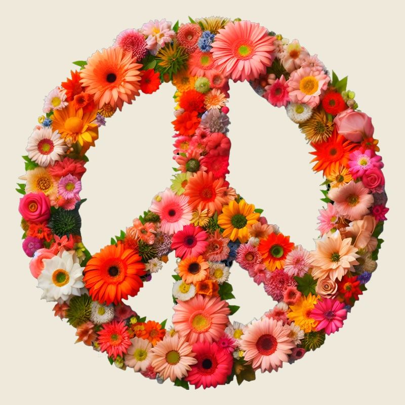 Blumen Friedenszeichen