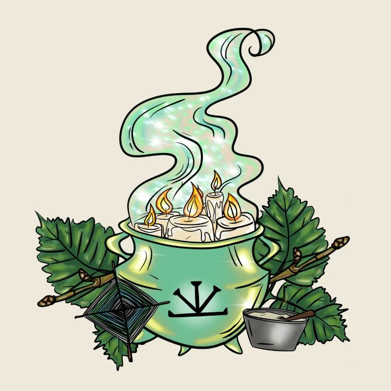 Chaudron de la sorcière Imbolc