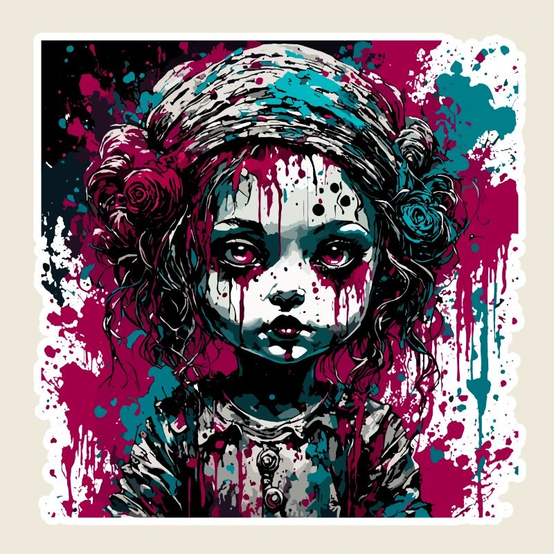 Poupée d’horreur / Halloween / Effrayant / Sombre