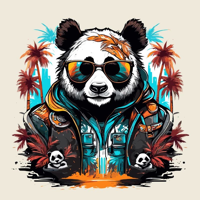 Tattoo / Tier / Kunst / cool / Comic / Panda