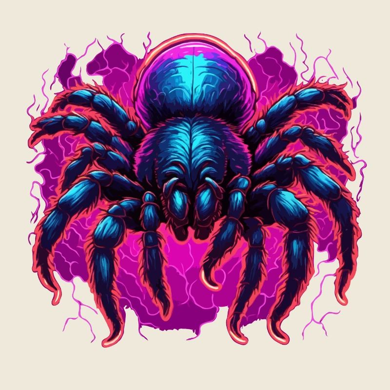 Spinne / Netz / Haustier / Kriechtier / Achtbeiner