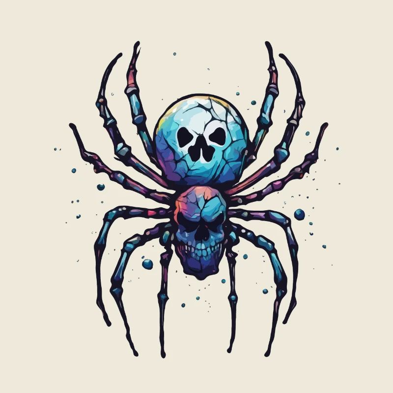 Spinne / Netz / Haustier / Kriechtier / Achtbeiner