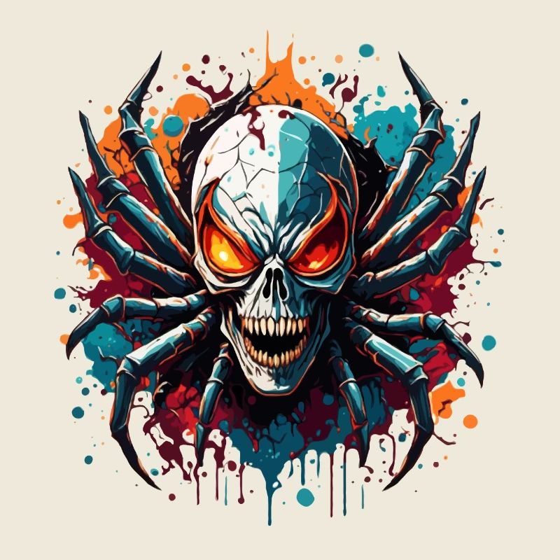 Spinne / Netz / Haustier / Kriechtier / Achtbeiner