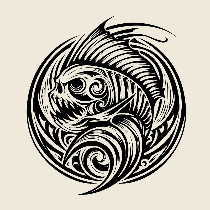Stammesfisch Tattoo