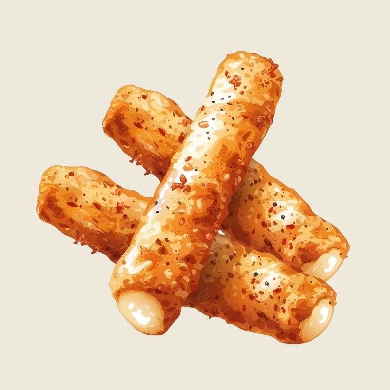 Delicious Mozzarella Sticks Graphic