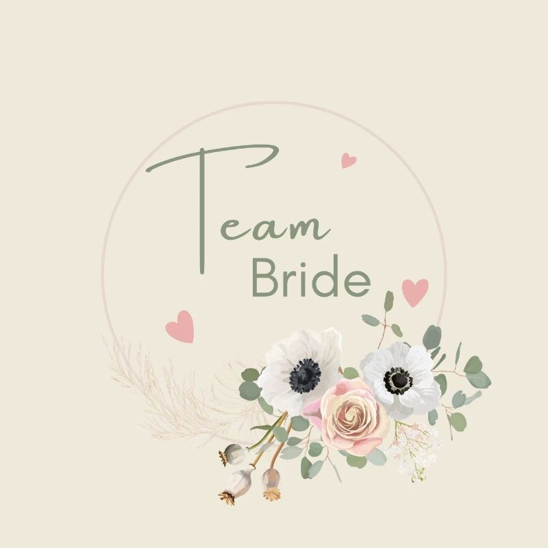 Team bride couronne floral boho