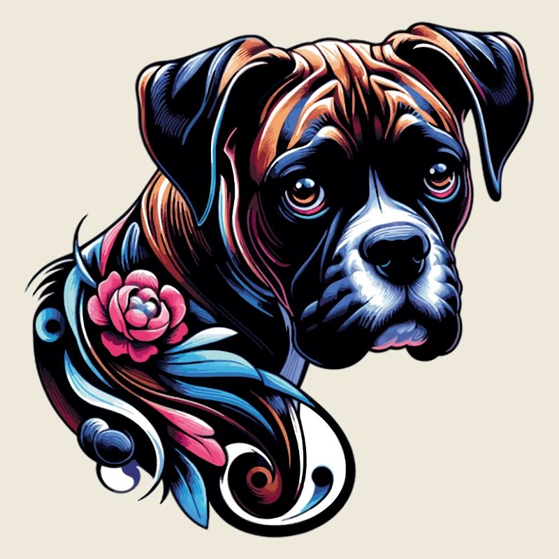 Boxer fleur