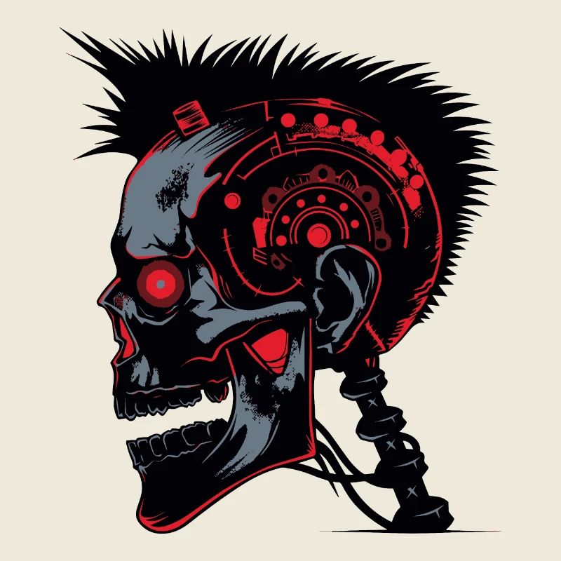Horror Punk Zombie cyborg