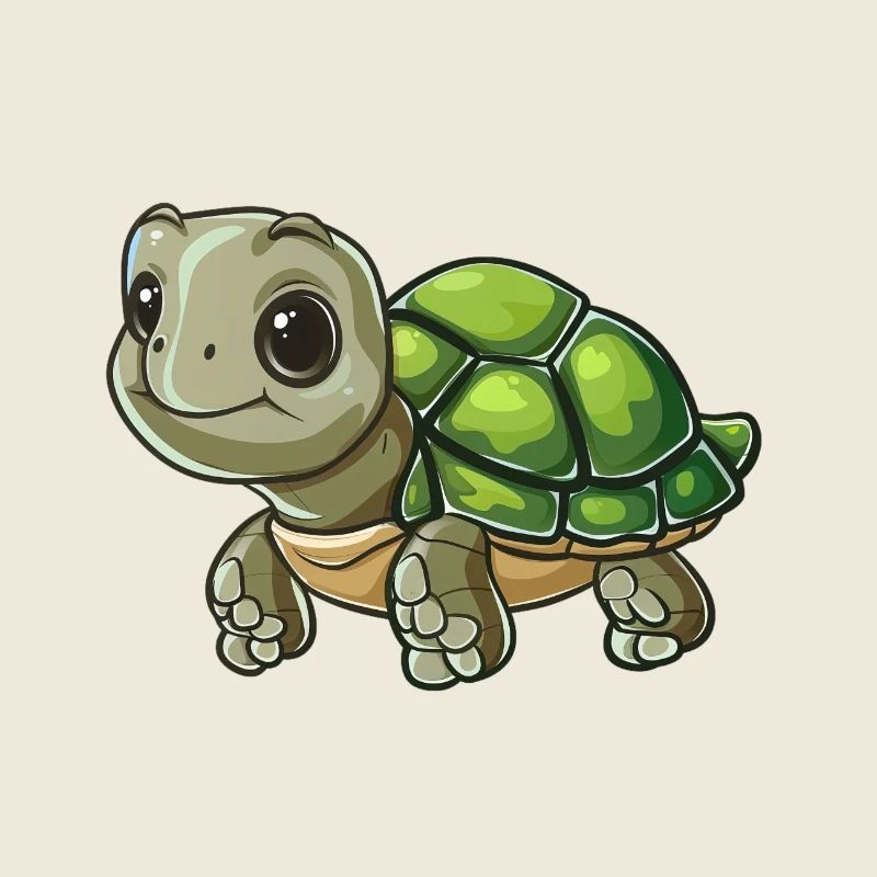 Adorable tortue aux grands yeux