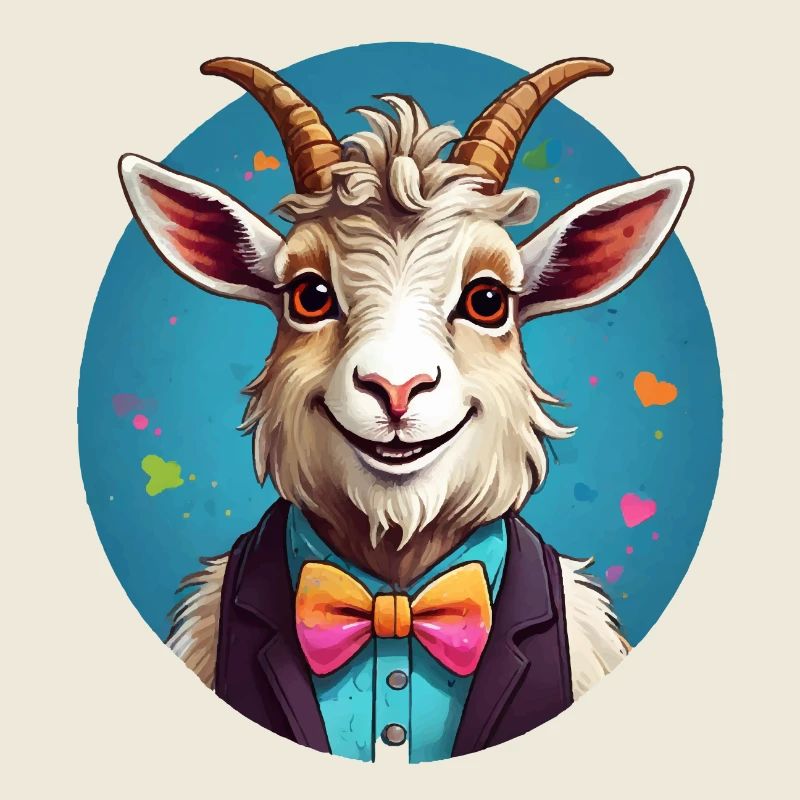 Bande dessinée de chèvre drôle