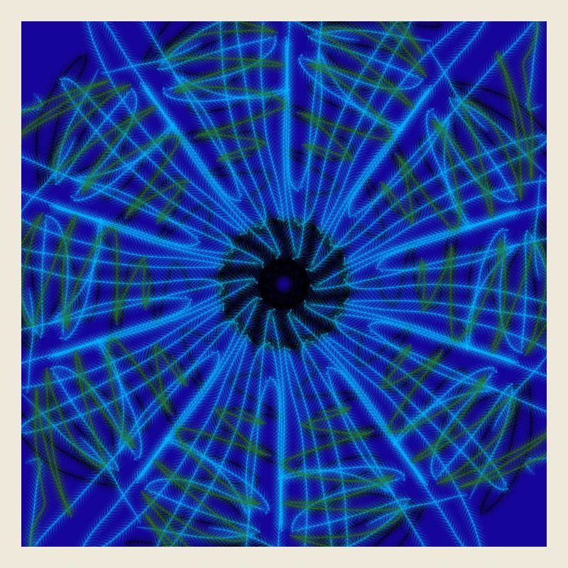 Design abstrait bleu