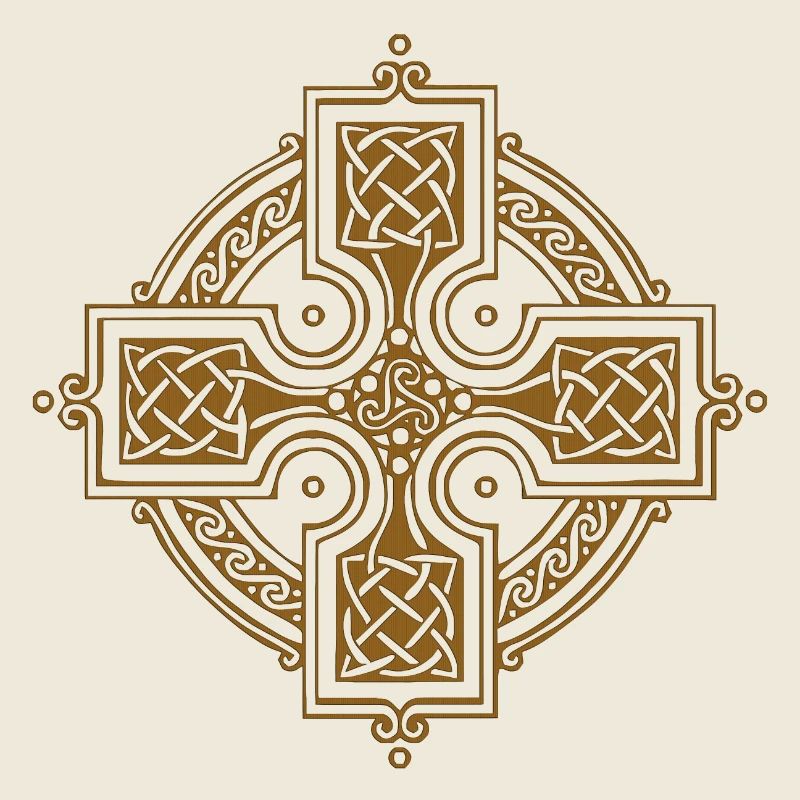 Keltische Kreise, Ecken, Farbfelder, Gothic-Symbole