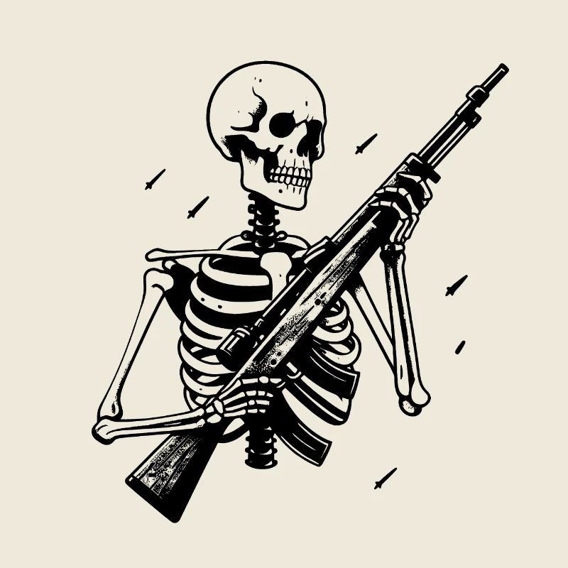 Squelette & Armes à Feu