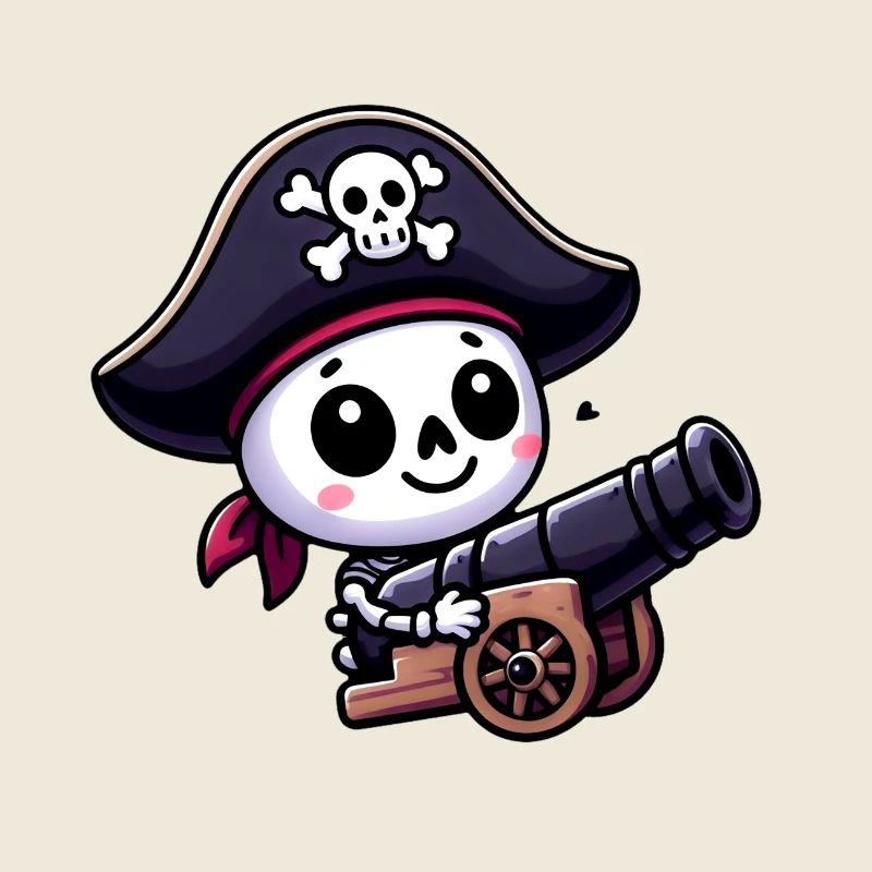 Skelettschatz - Piratenschädel