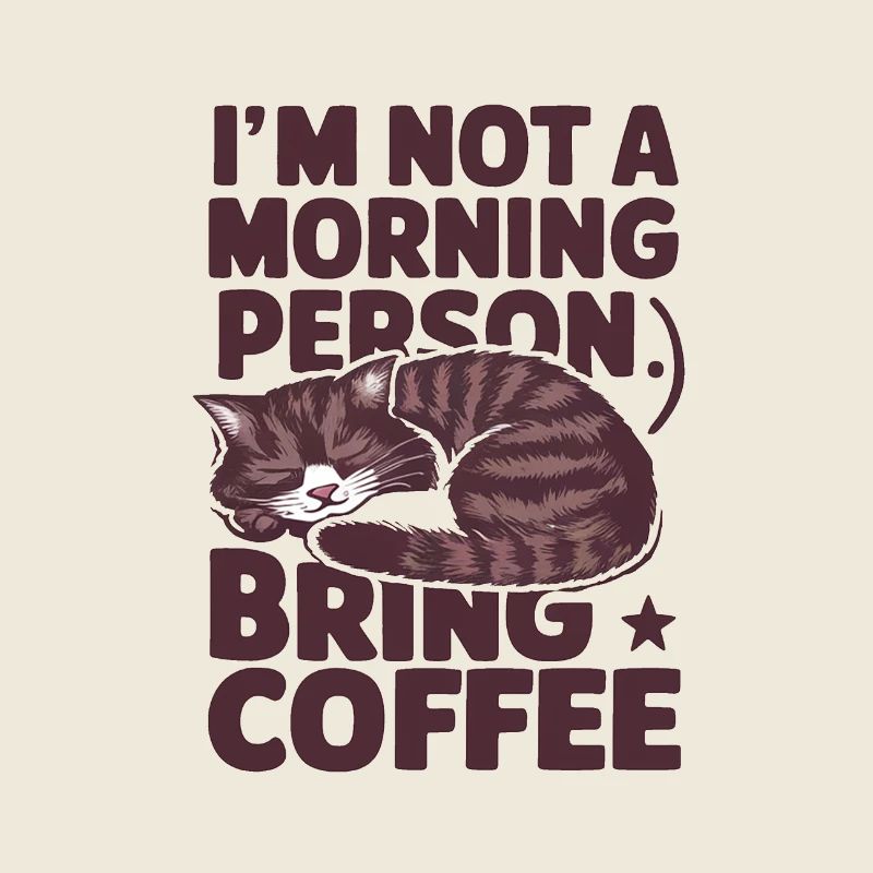 Ich bin kein Morgenmensch. Bring Kaffee mit.