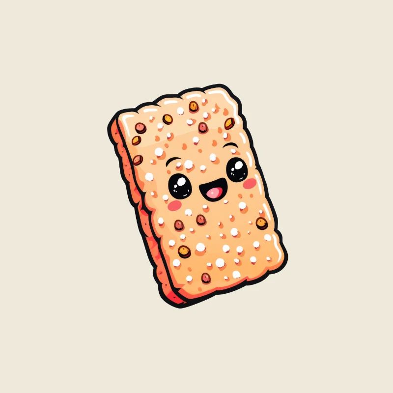 Knuspriger Riegel-Cartoon