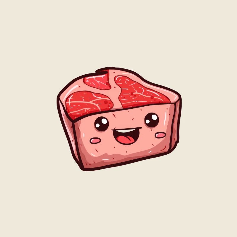 Mignon rôti de porc dessiné
