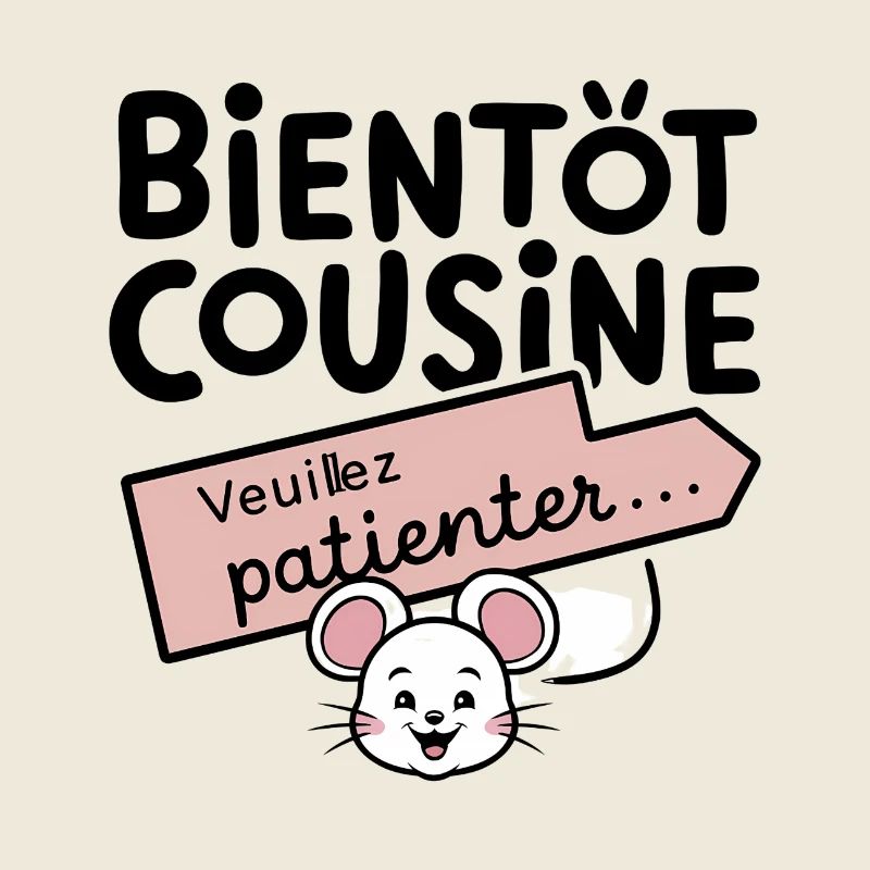 bald, Cousine, bitte warten