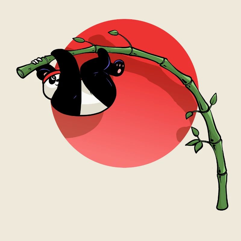 Sitzender Panda