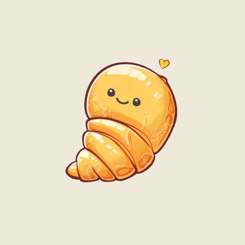 Cute Pastry Cartoon